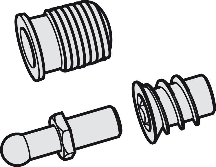 Pivot sliding door runners (horizontal/vertical), for cabinet doors, 550  mm, Accuride 1312 - Daro UK Ltd