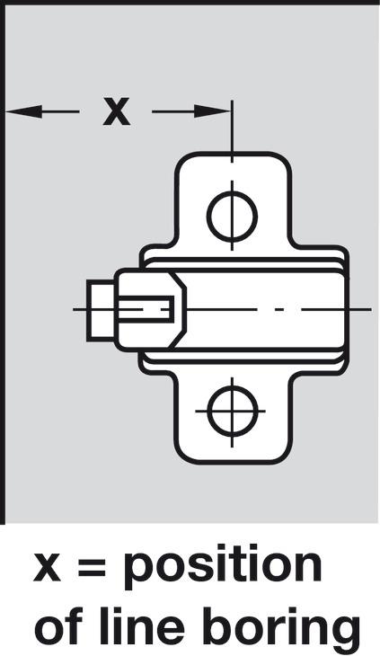 Concealed Cup Hinge 95 Degree Grass Nexis For Angled Applications Click On Arm Without Plate