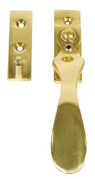 Casement Fastener Bulb End Offset Polished Brass