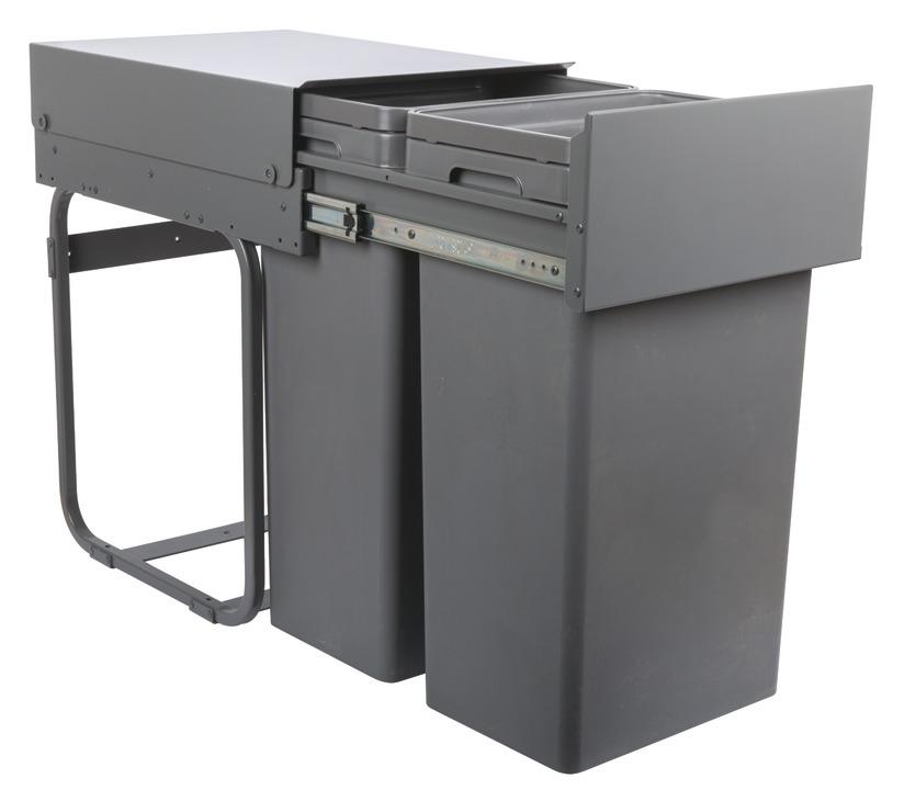 Pull Out Waste Bin, For Hinged Door 64 Litres, For Min. 400mm