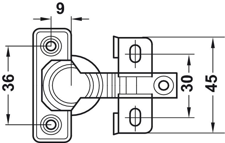 Face frame store hinge