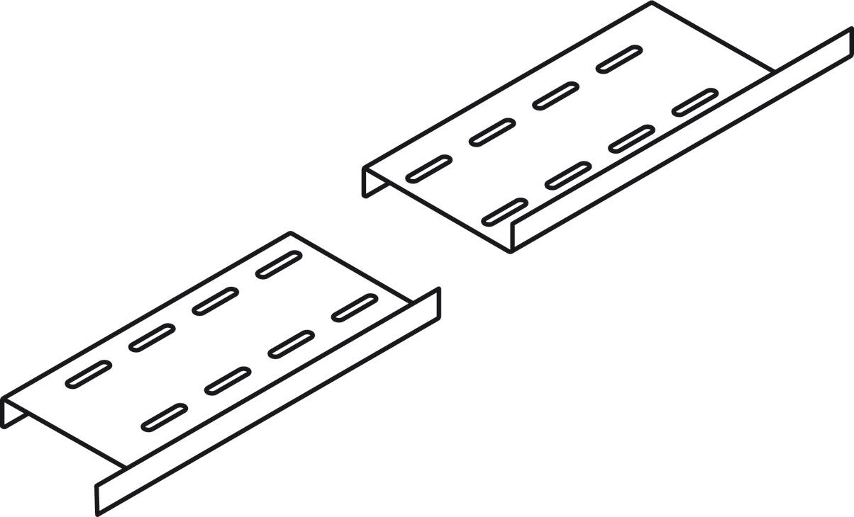 Pivot sliding door runners (horizontal/vertical), for cabinet doors, 550  mm, Accuride 1312 - Daro UK Ltd