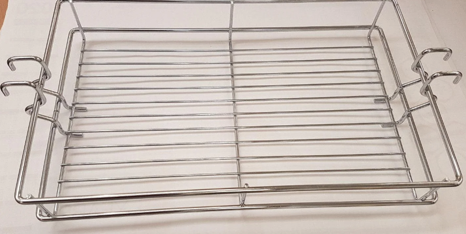 centre mounted chrome basket for 300mm cabinets