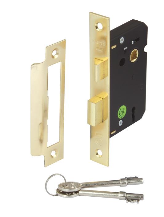 Sashlock, Mortice 3 Lever, Latchbolt Operated By Lever Handles ...