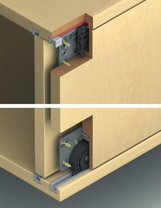 Fitting Set, For Sliding Doors, HawaMiniroll