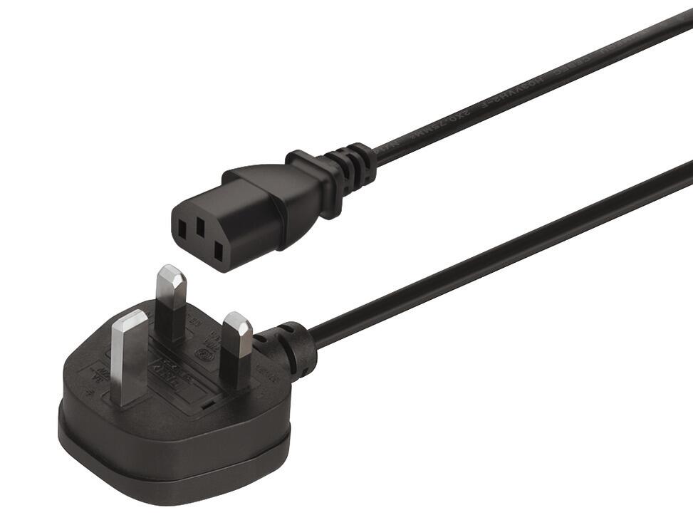 Led Mains Lead With Moulded Uk Plug, C13, For Use With Loox5 24v Drivers