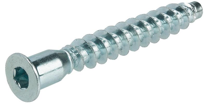 Häfele One-Piece Connector �10mm Head �5.4mm Drill Hole Confirmat 50mm Sw4 100pcs 