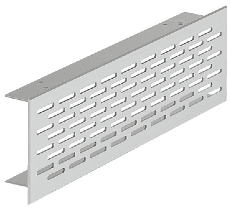 Häfele Ventilation Grille for Recess Mounting with Flanged Rim Vent area 23cm2 brown 