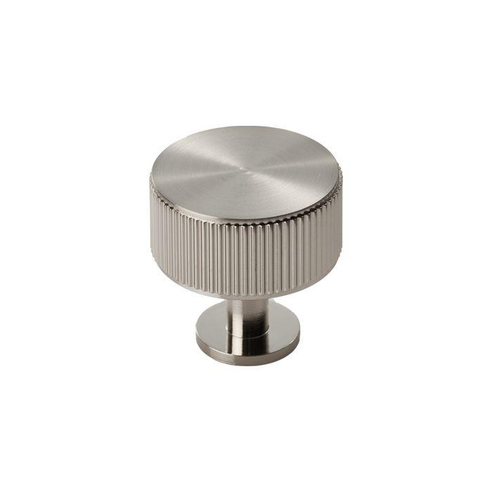 Lines Radio Knob, Brass, 35 Mm Diameter / Ftd713