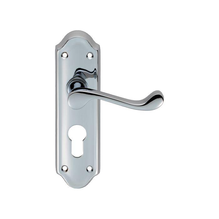 Ashtead, Euro Lever Handle On Backplate