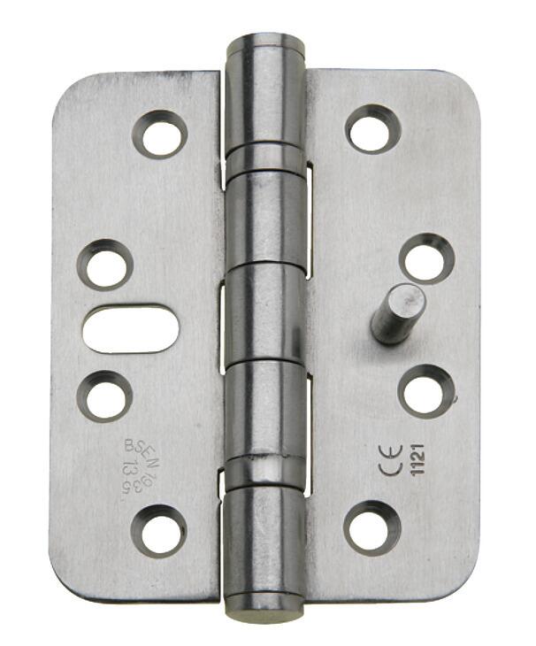 Butt Hinge, 102 X 76 X 3 Mm, Ball Bearing, Security, Stainless Steel