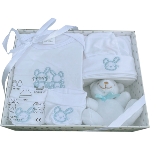5 Piece New Baby Gift Box set (Blue)