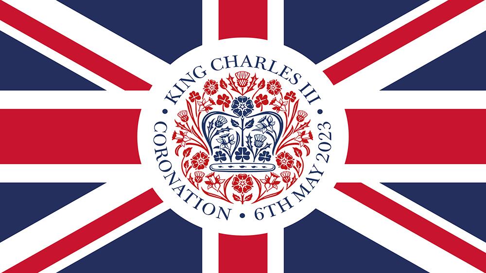 5' x 3' Coronation Fabric Flag Union Jack Design with official