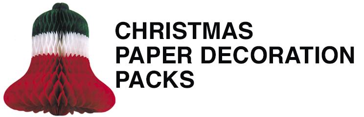 Christmas Paper Decorations and Packs
