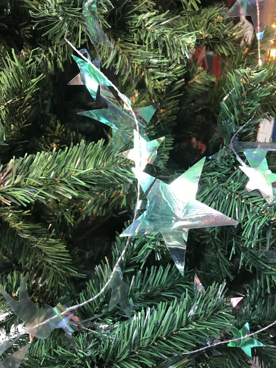 star garland for christmas tree