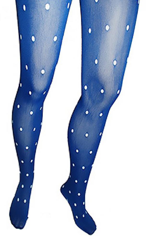 Blue and White Stripe Tights - 70 denier soft touch tights