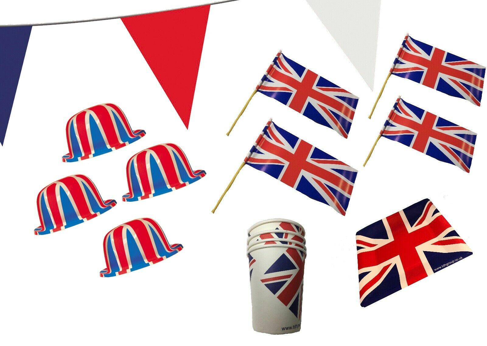 UK British Decor 4 Person Party Pack