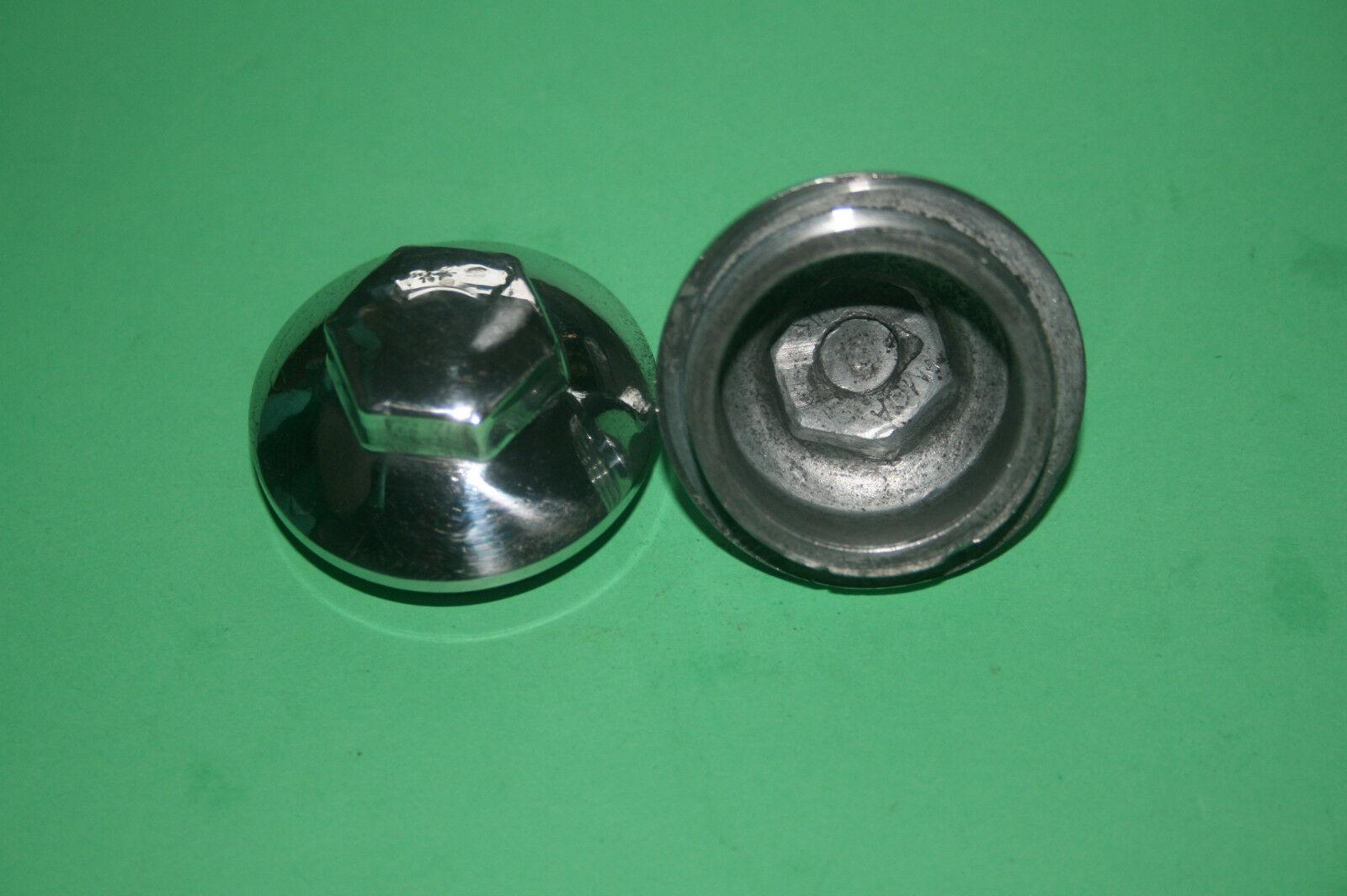 A PAIR BSA C15 B40 POLISHED ALLOY ROCKER BOX CAP UK MADE 400181