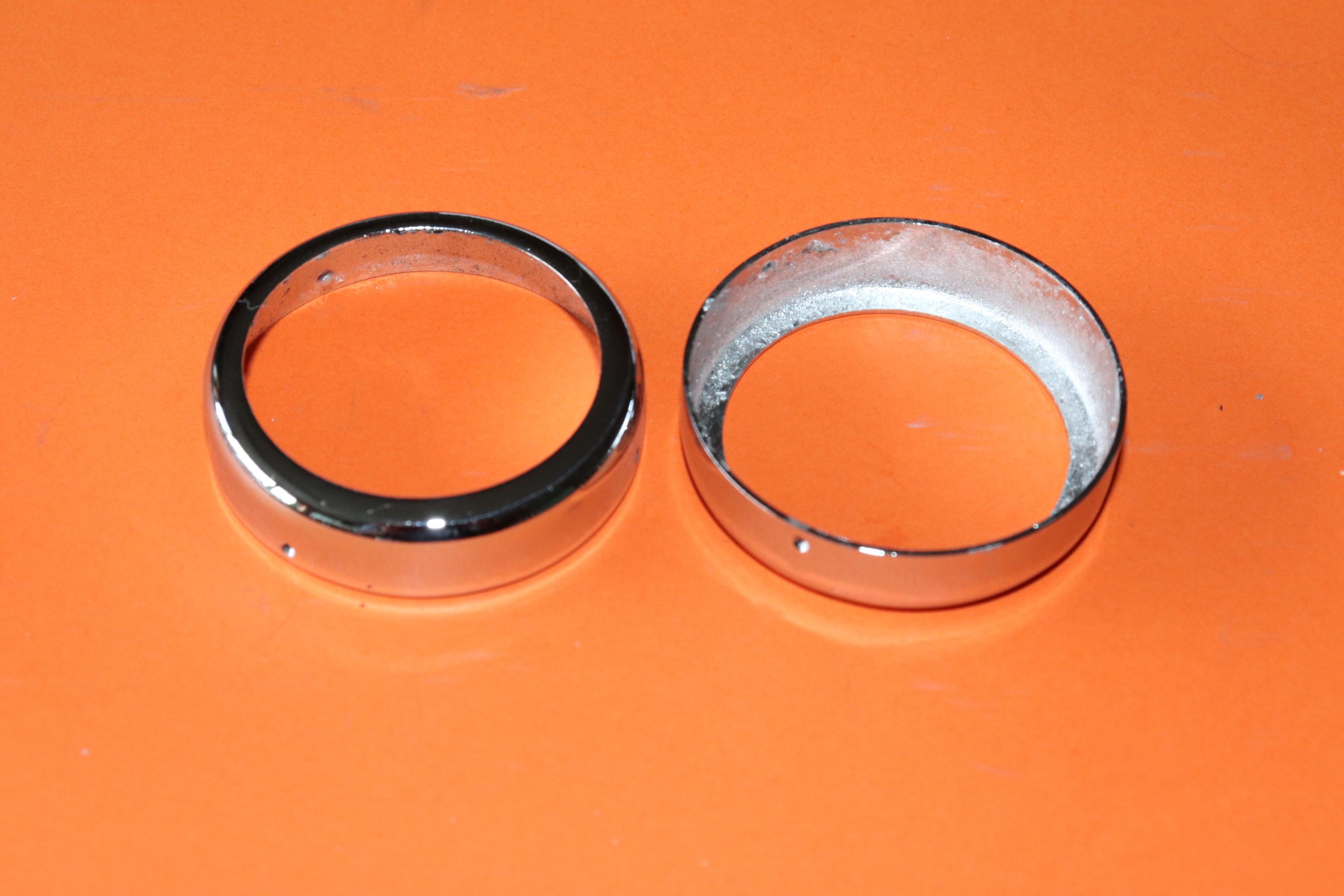 AJS MATCHLESS CHROME RING HEADLIGHT BRACKET 010703