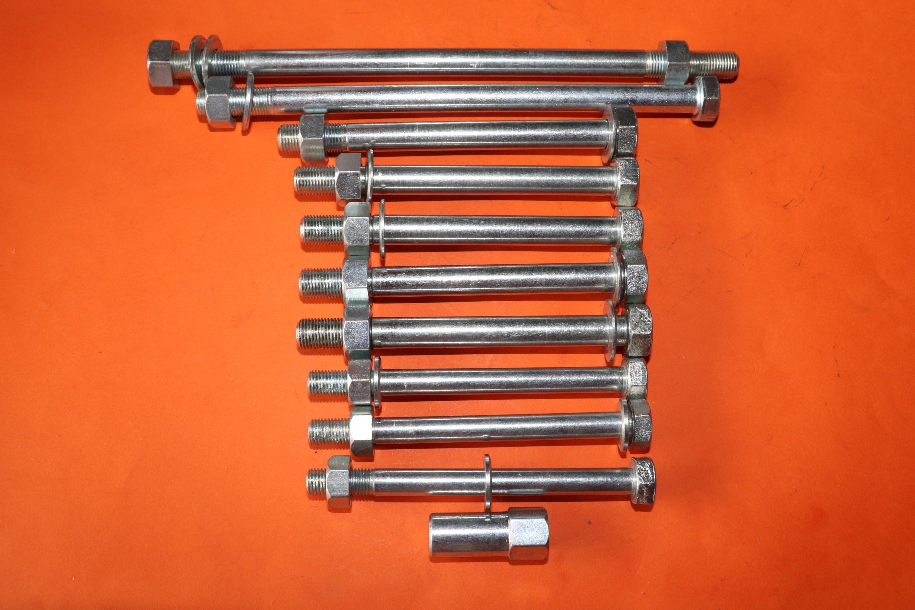 BSA A7 A10 SWINGING ARM ENGINE MOUNTING BOLT SET 10 PIECE