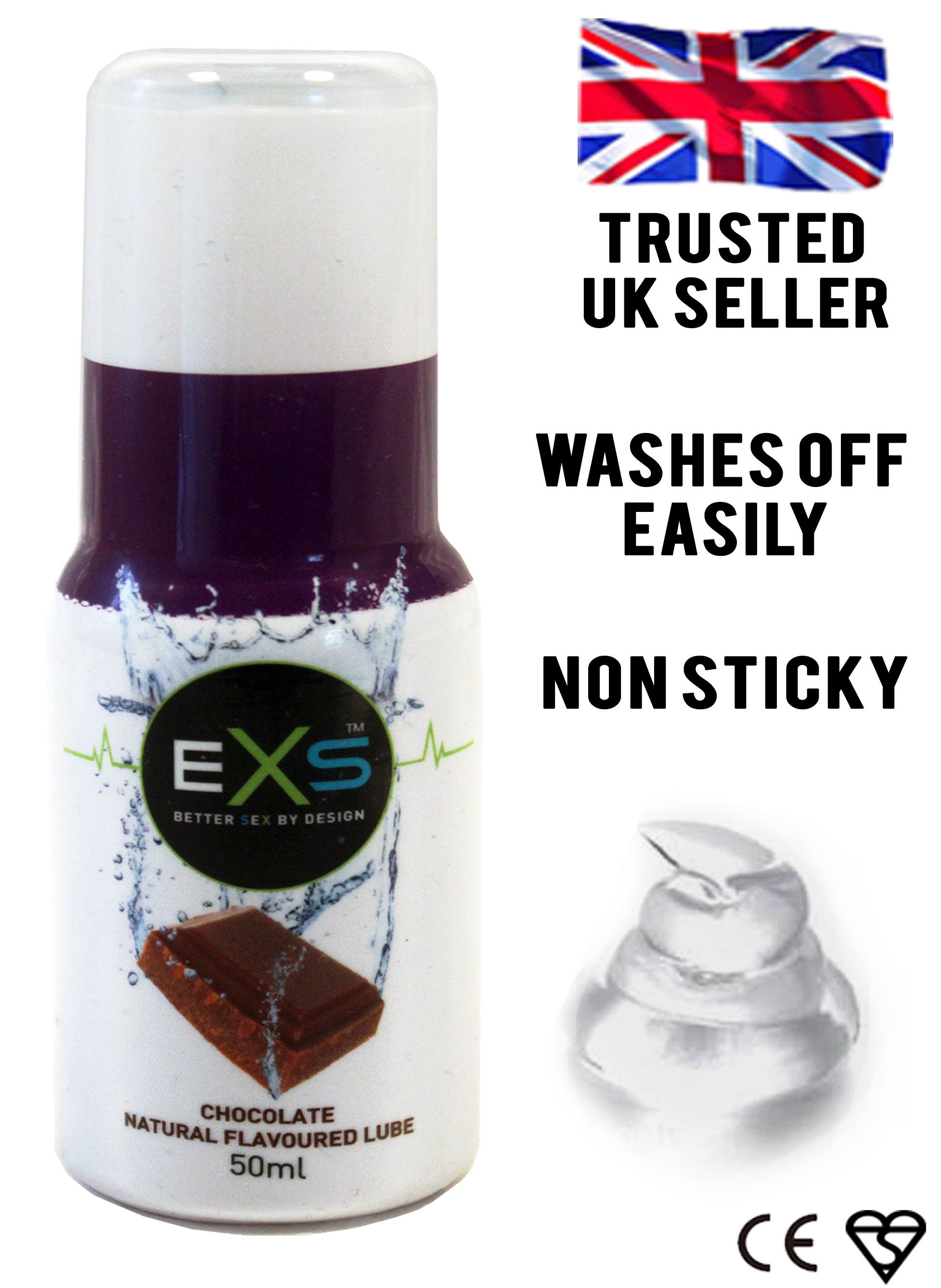 EXS Chocolate Lube Bottle 50ml with information
