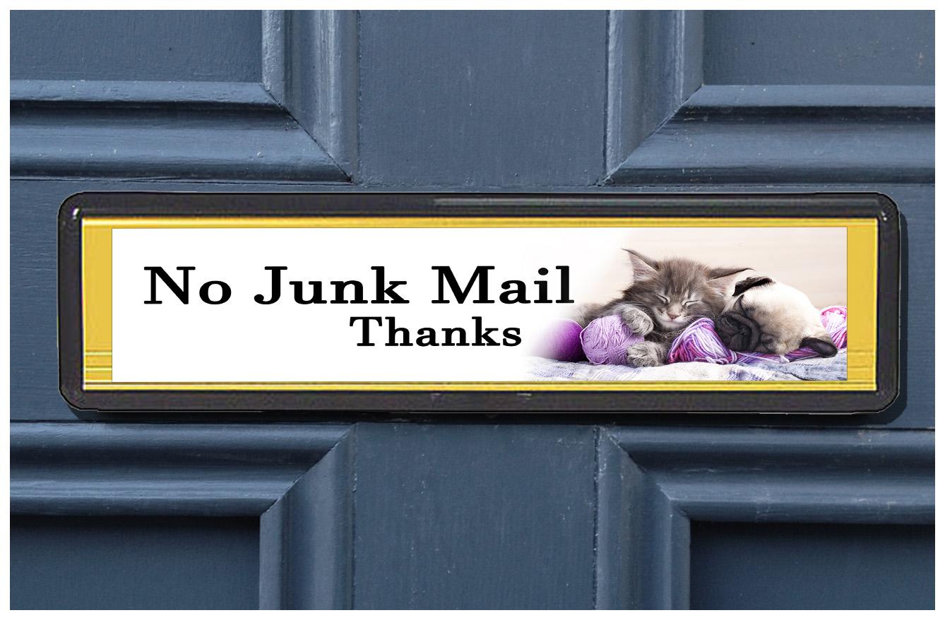 Cat and Dog Junk Mail sticker
