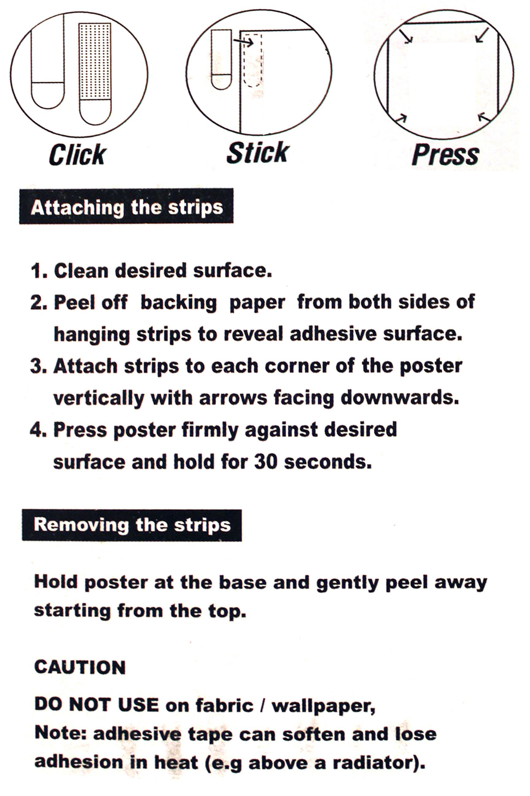 poster strip instructions