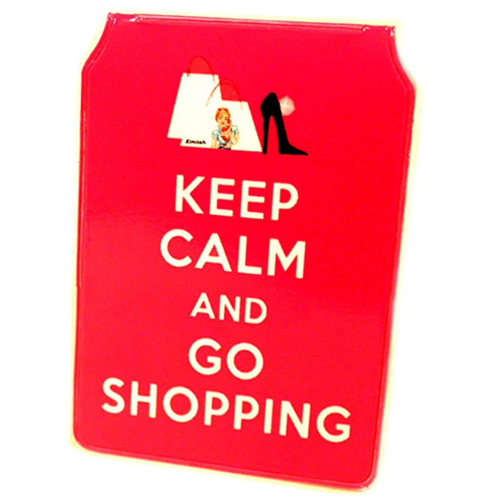 Keep Calm Go Shopping Wallet One Half