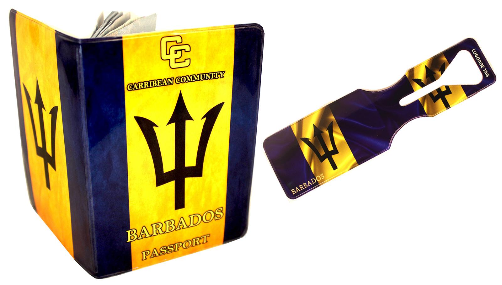 Barbados Passport Cover and Luggage Tag Set