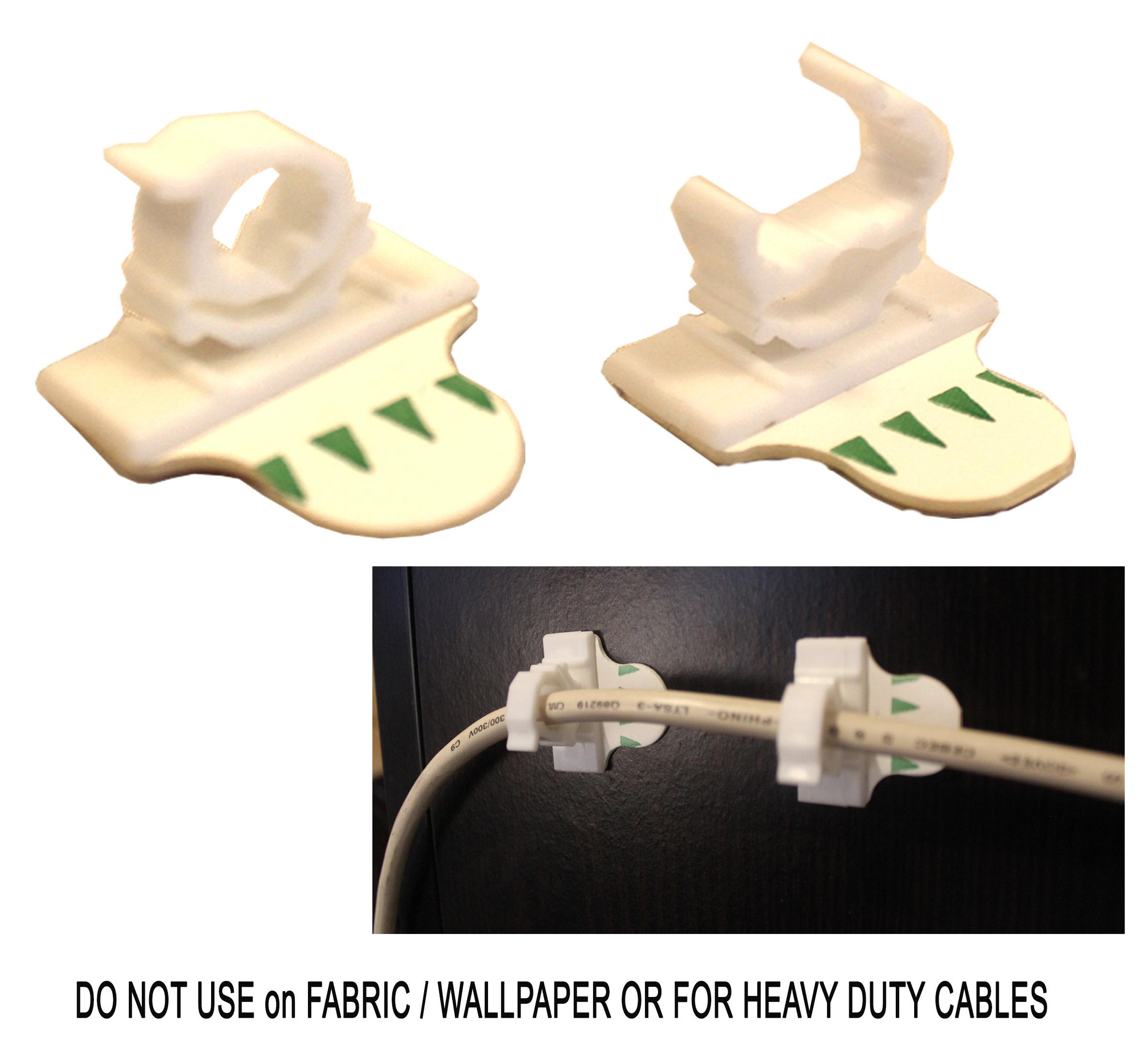 removable cable clamp hook multiple angles