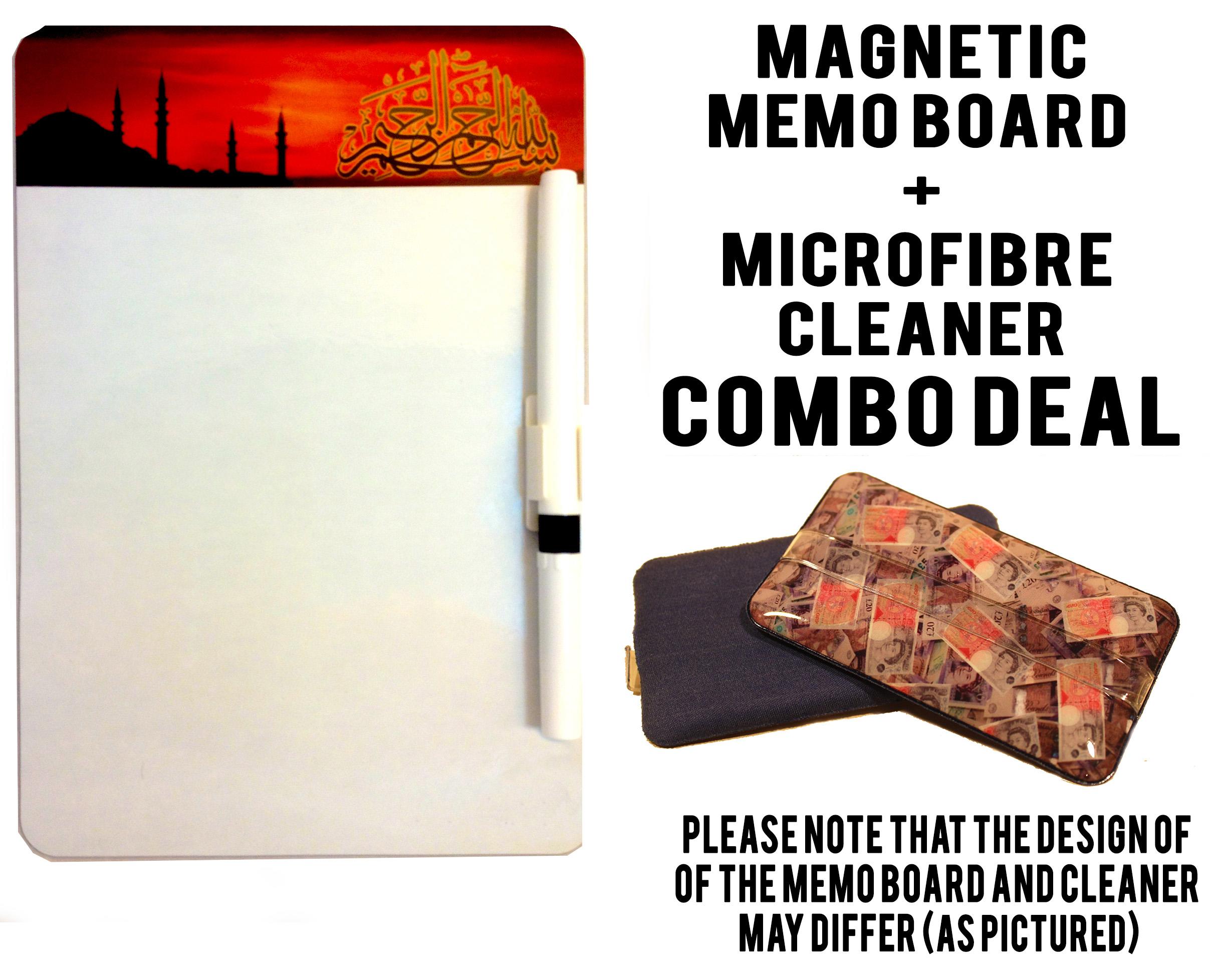 Bismillah Eid Magnetic Reminder Memo board with cleaner