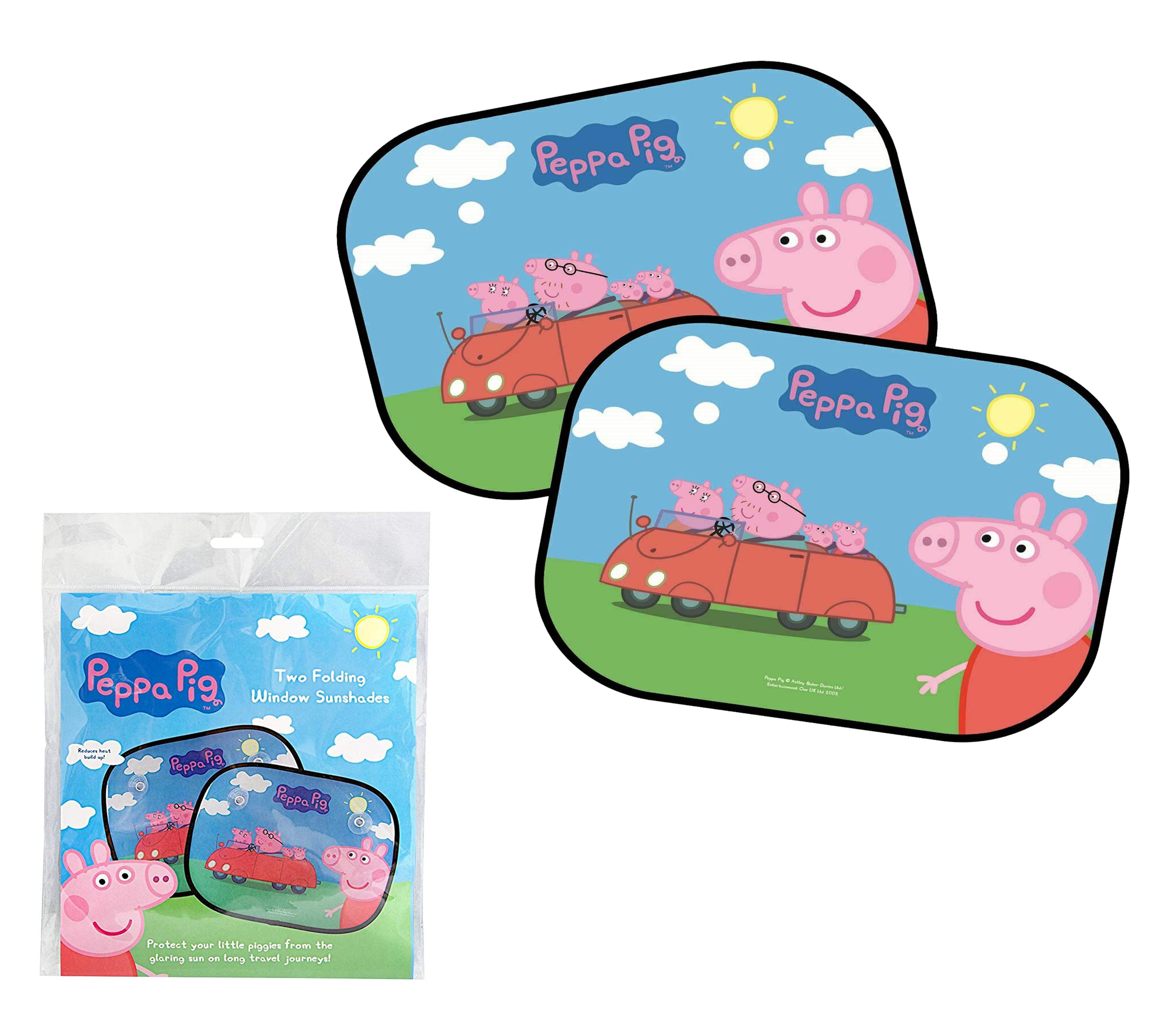 peppa pig sunshade with two shades and in packaging