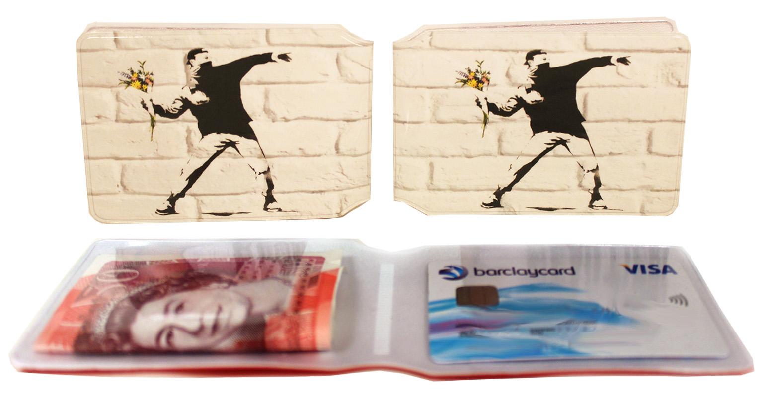 Banksy Flower Thrower Wallet