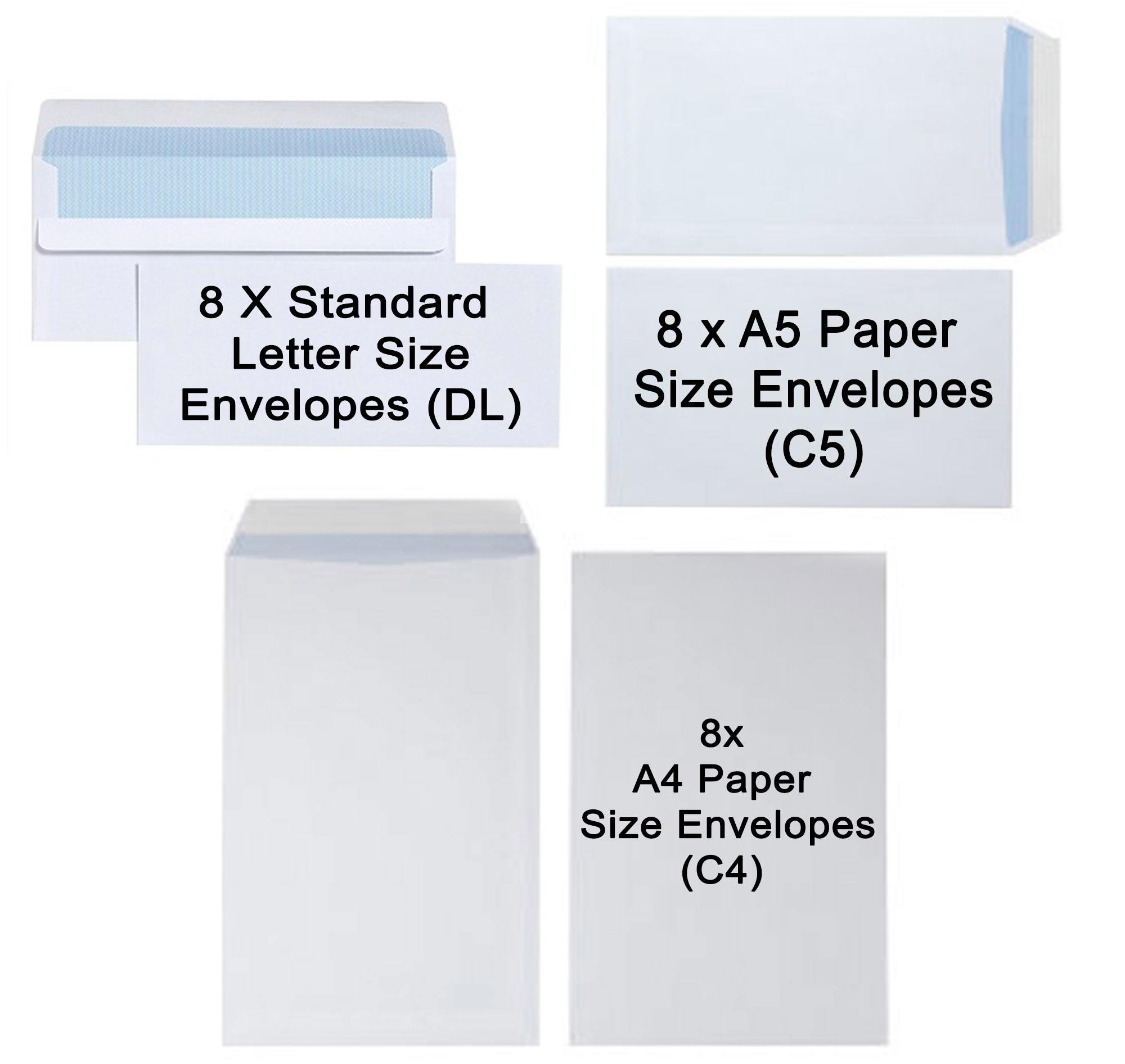 Mixed Envelopes DL C5 C4 8 each