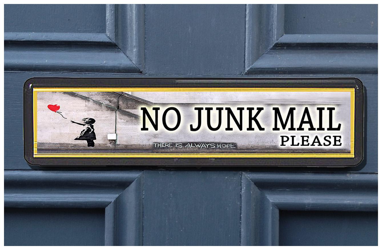 Banksy Always Hope Junk Mail sticker