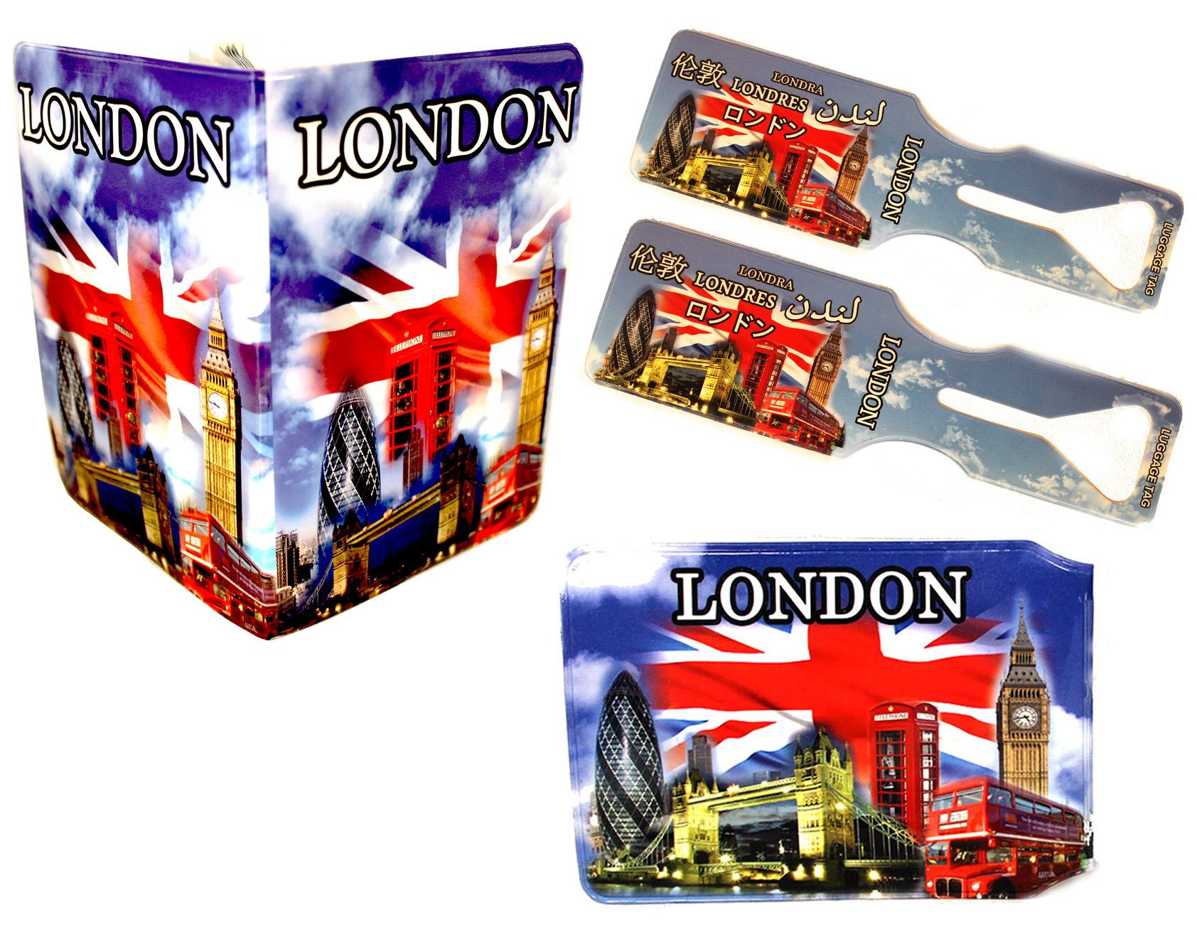London Montage passport trio set