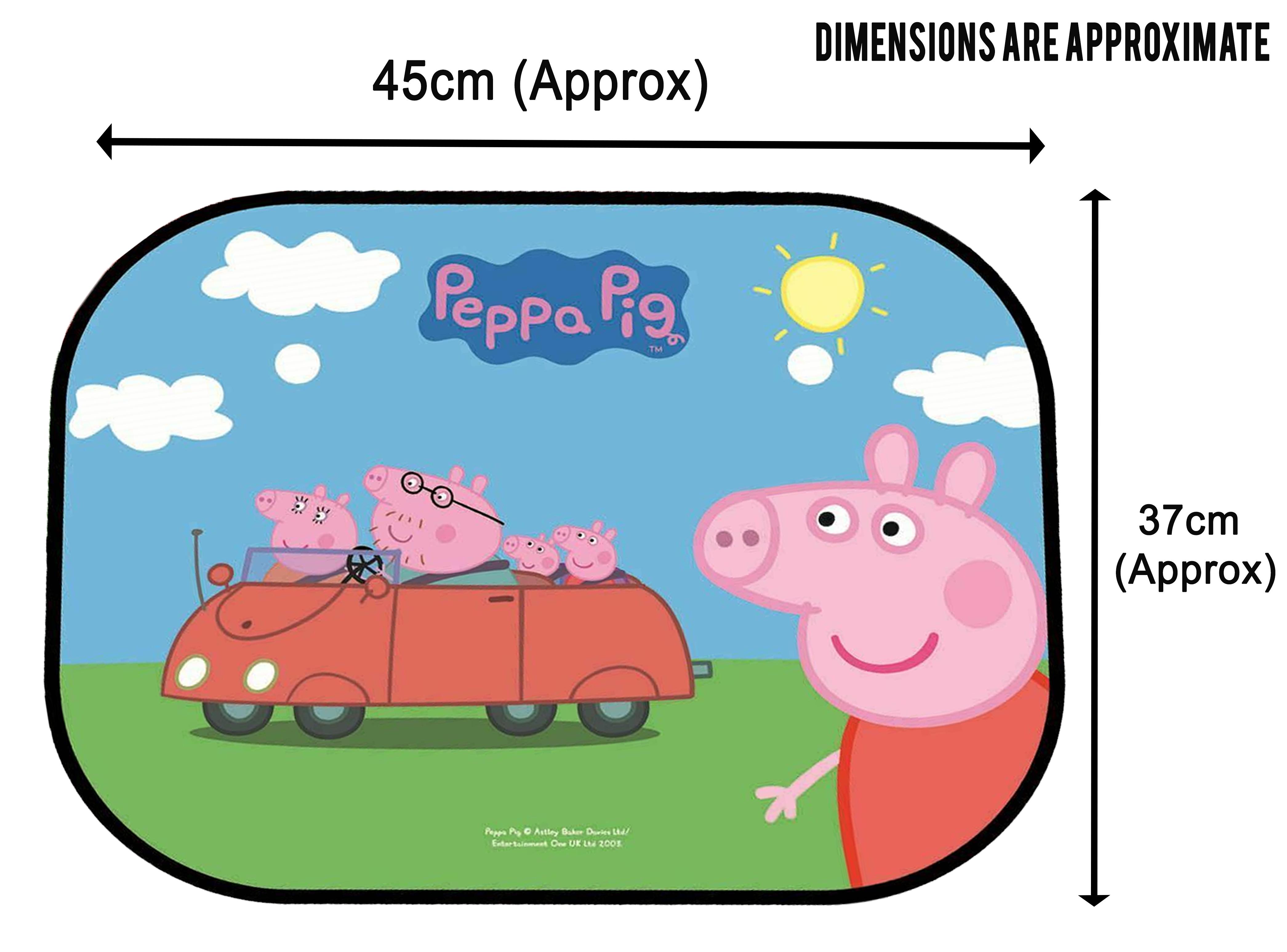 peppa pig sunshade dimensions