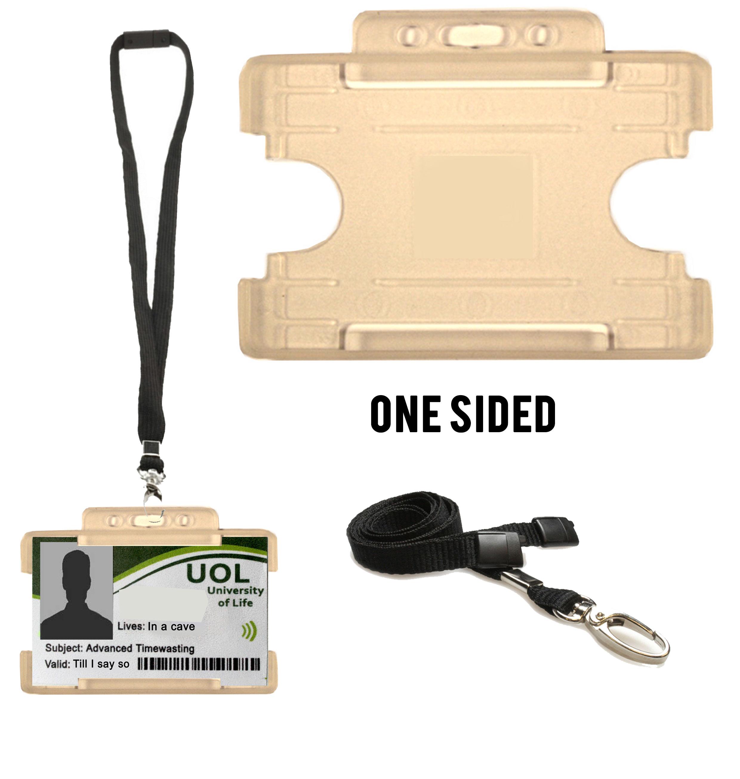 Clear  ID Badge Holder with lanyard