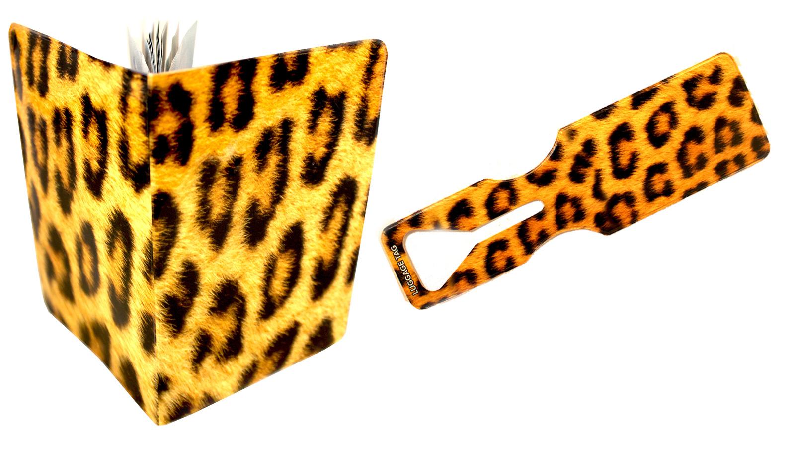 Leopard Passport Cover and Luggage Tag Set