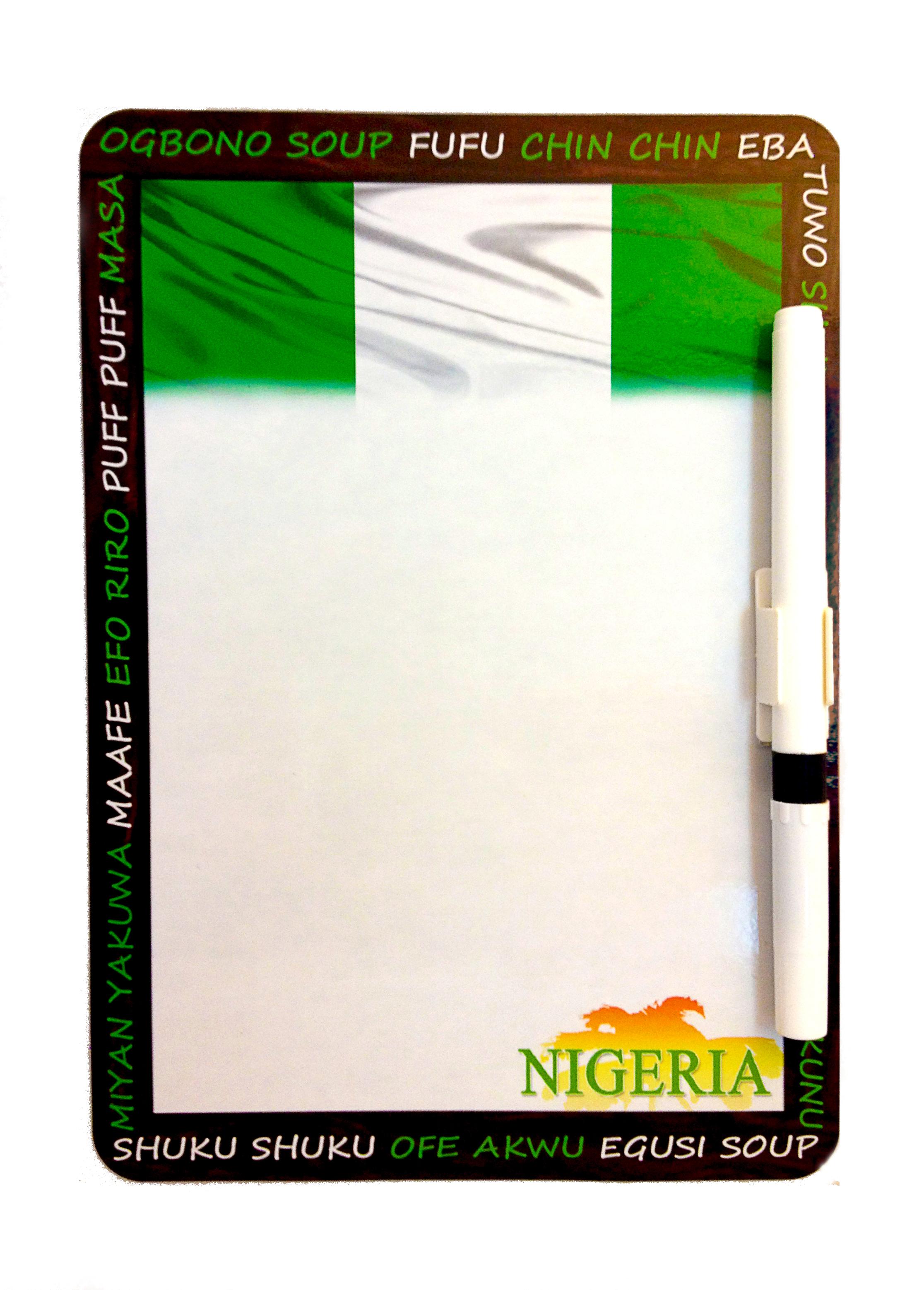 Nigeria Magnetic Reminder Memo board