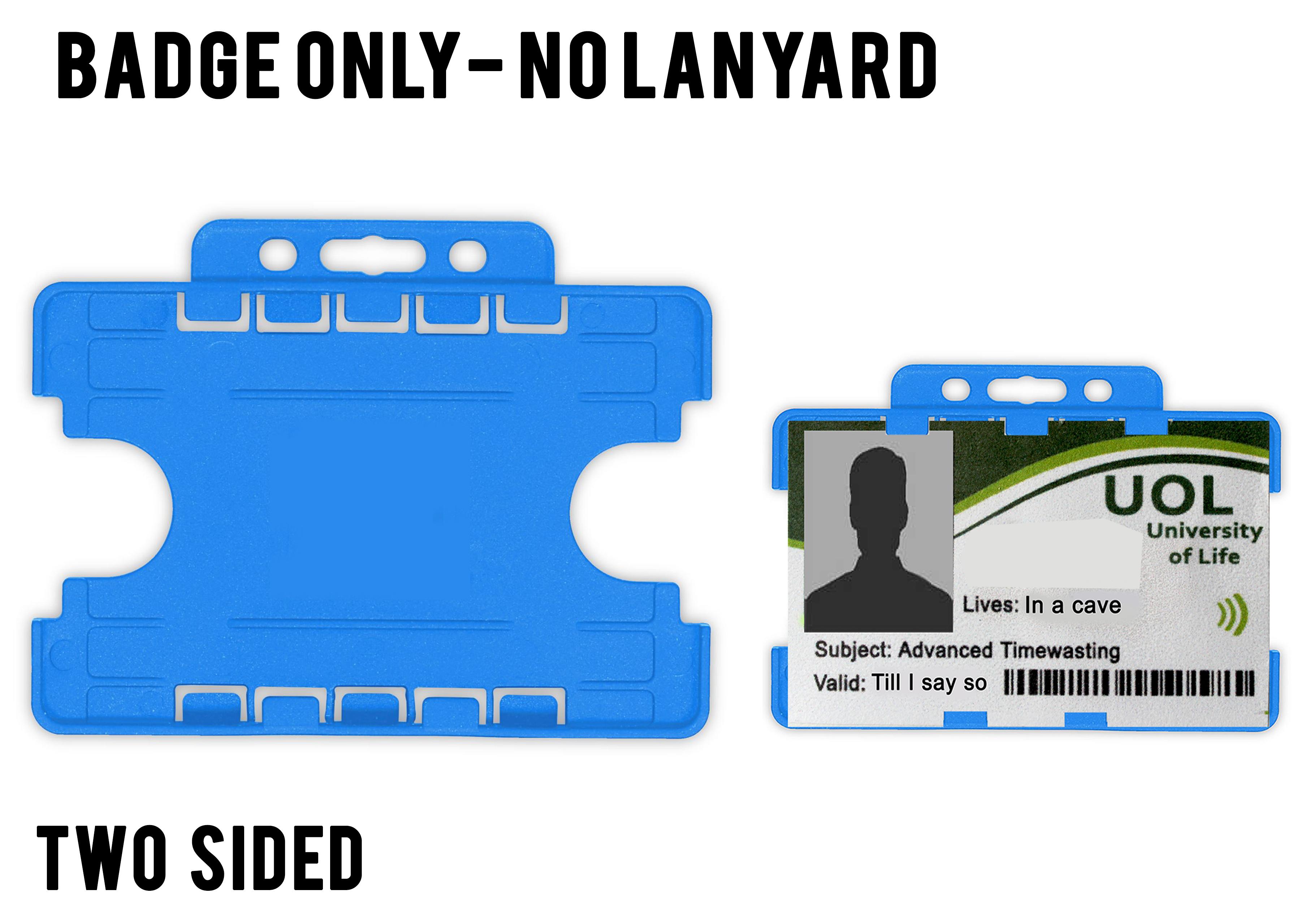 light blue Two sided id badge
