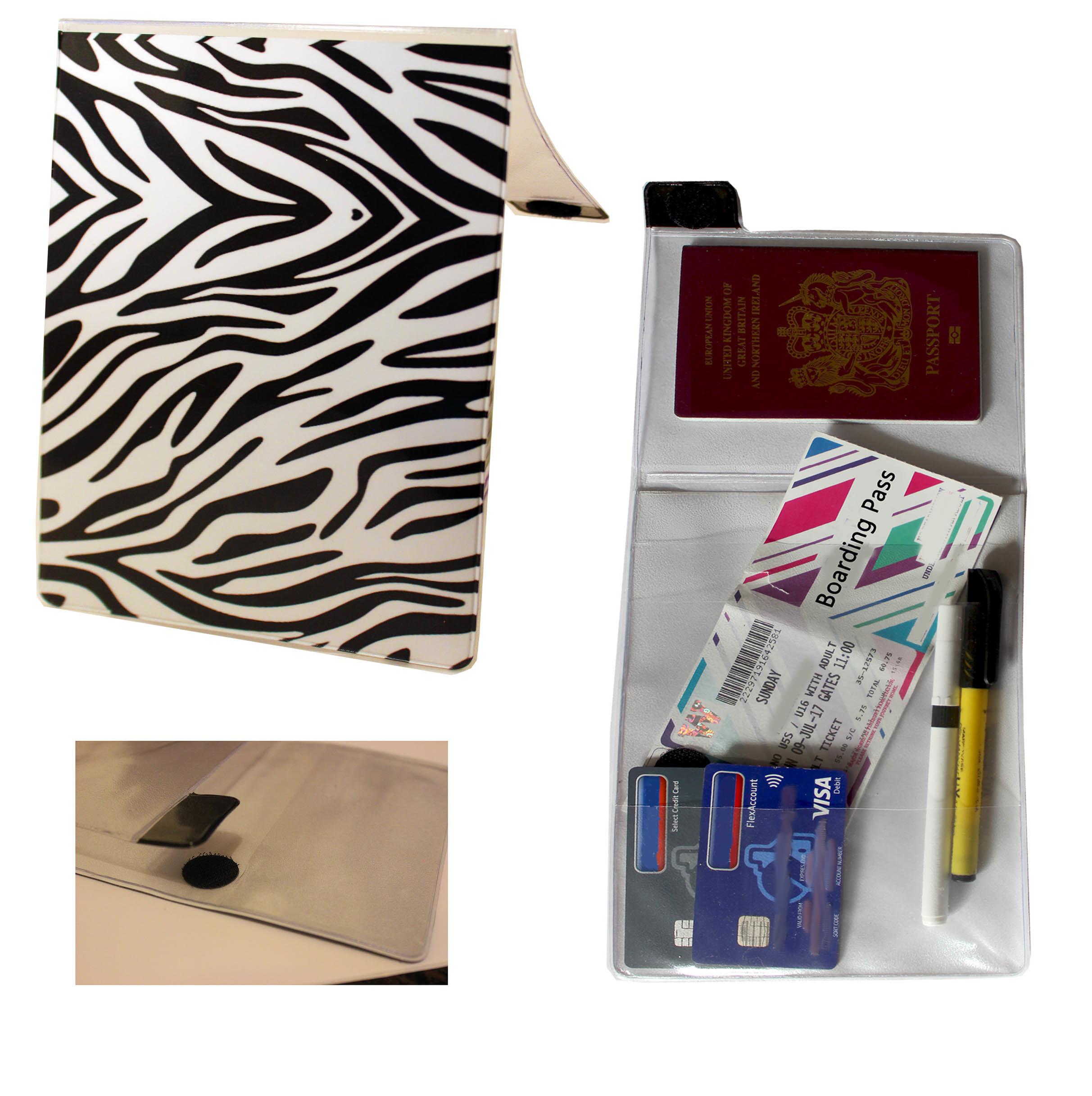 Zebra Travel Document Holder