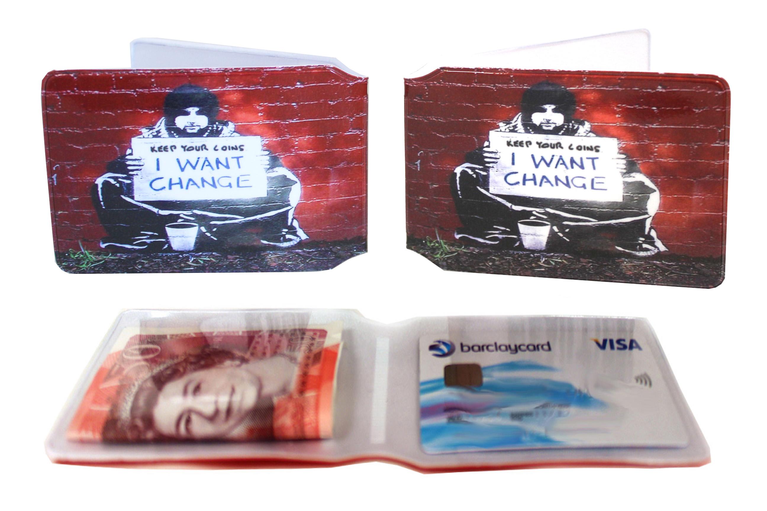 banksy want change wallet