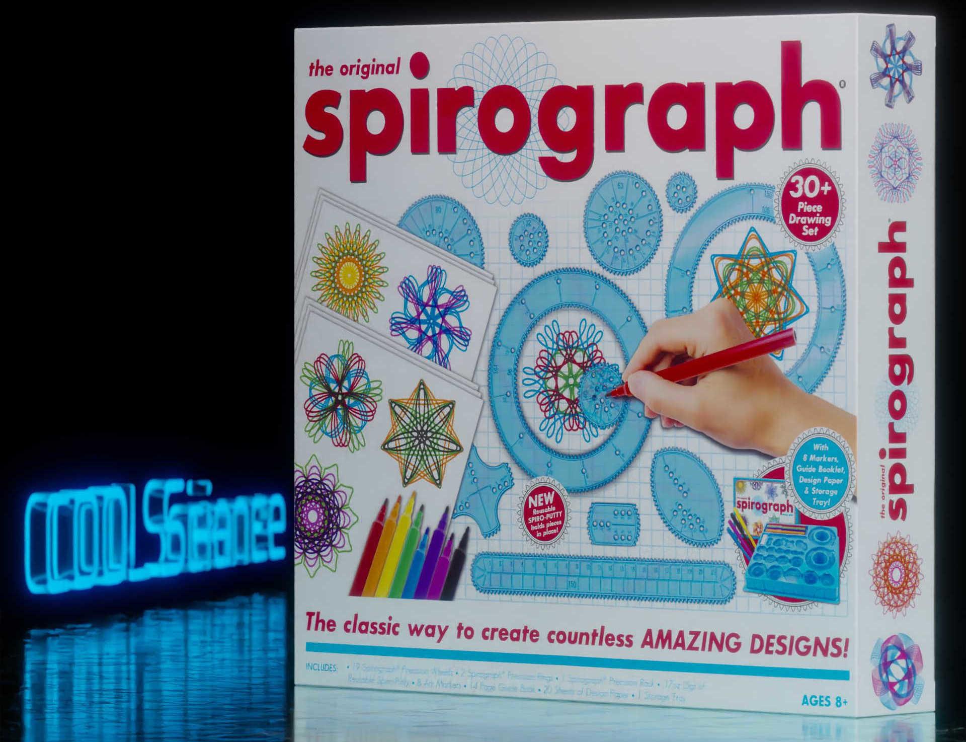 A selection of Spirograph drawing and design kits available from COOL Science