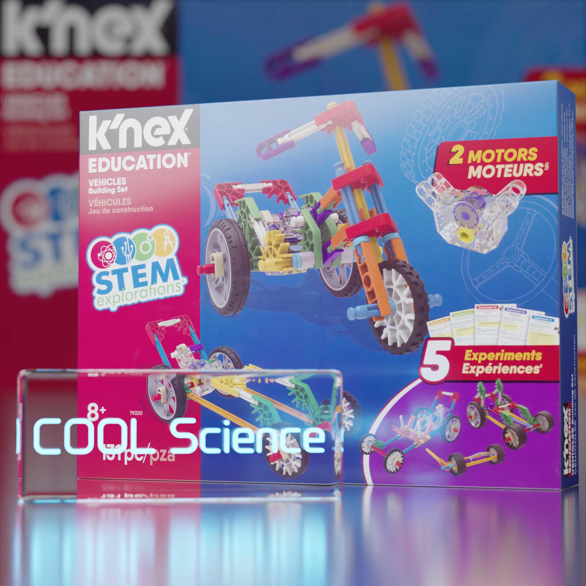 Front View of the K'NEX Education Vehicles Building Set box