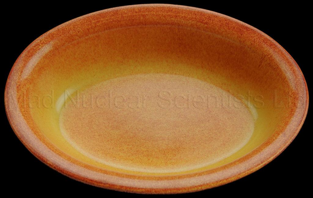 Uranium Glazed Pottery dish
