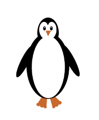A software-drawn penguin