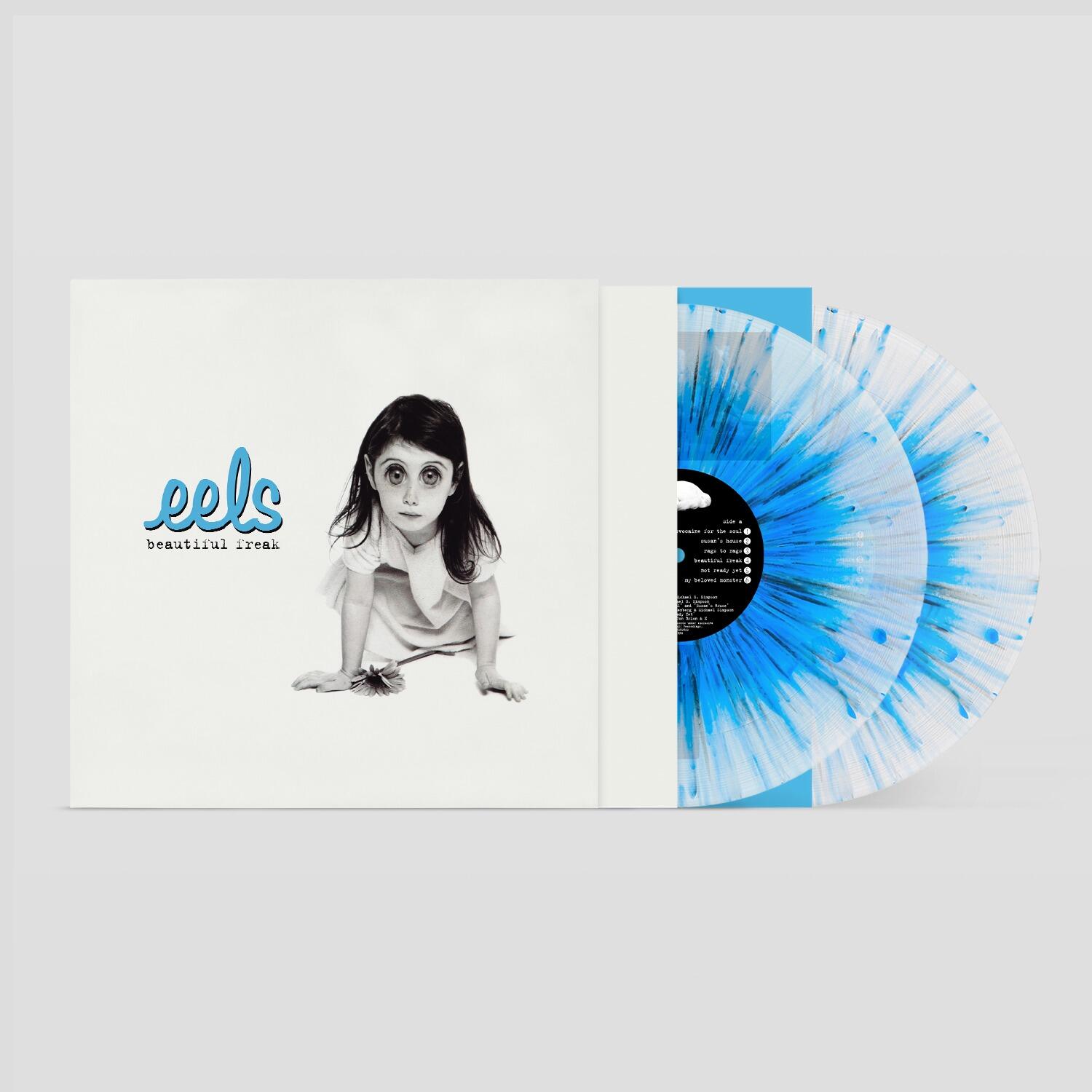 EELS - Beautiful Freak 30th Anniversary Edition Limited Black & Blue Splatter On Clear Vinyl 2LP