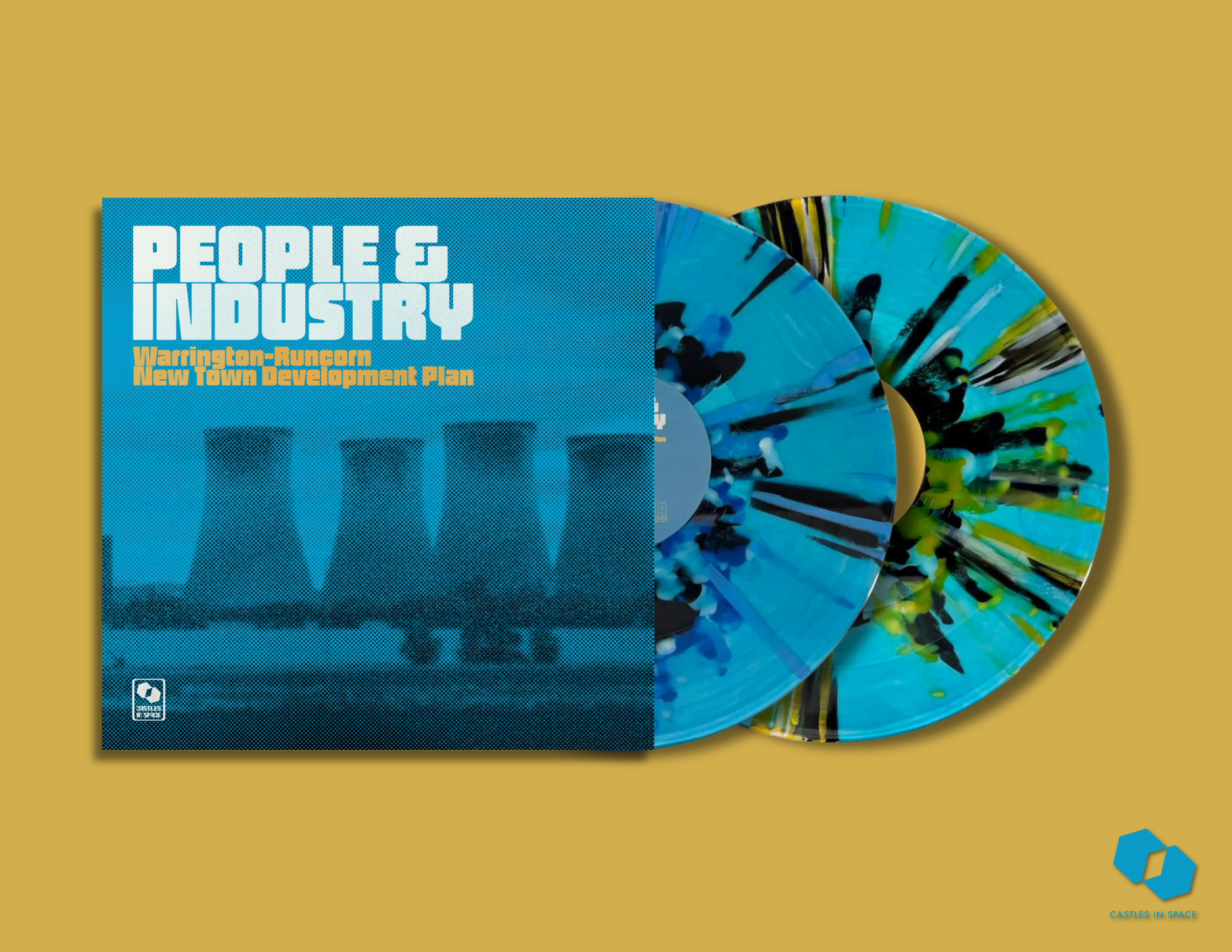 WARRINGTON RUNCORN NEW TOWN DEVELOPMENT PLAN - People & Industry - Special Edition - Double Vinyl LP