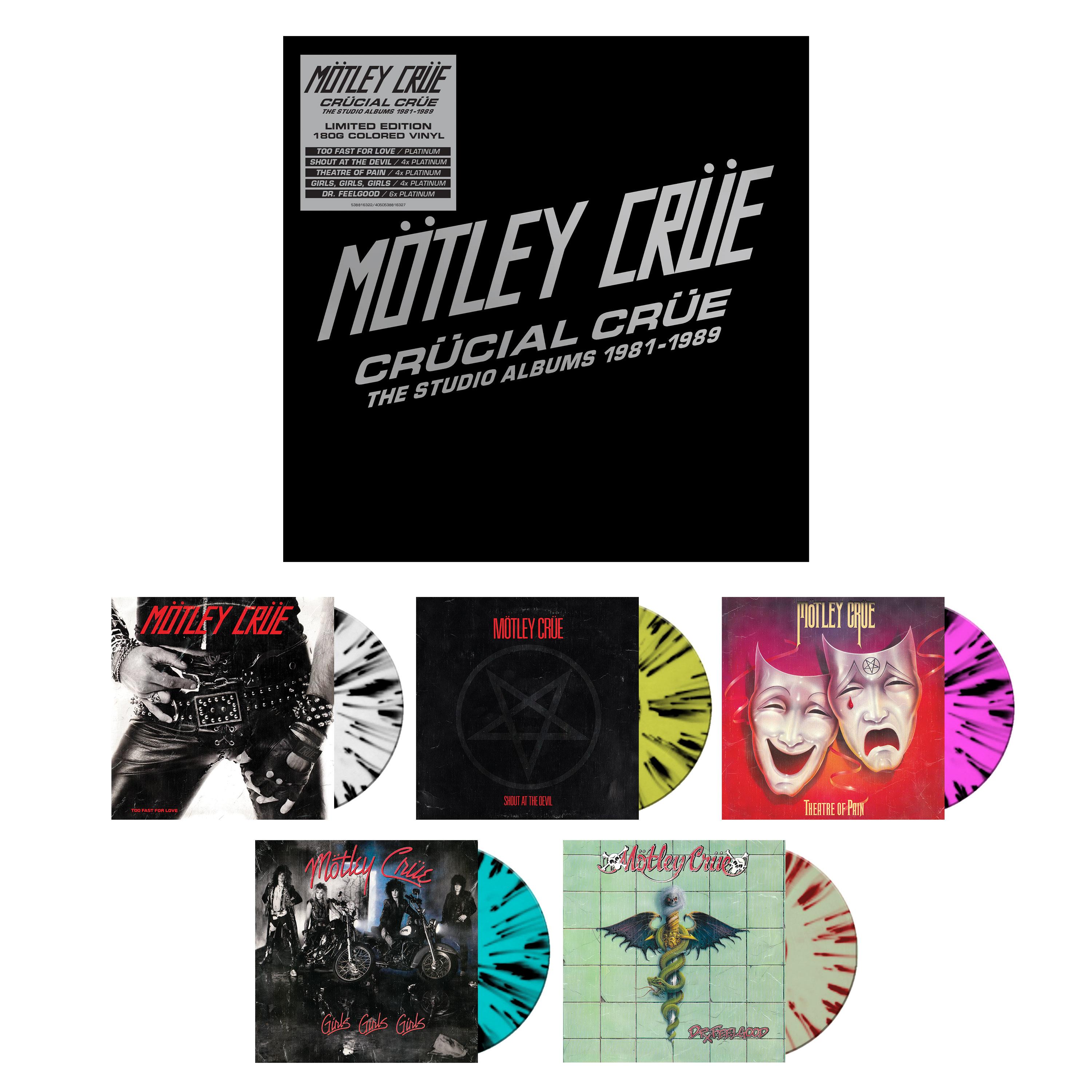 **PREORDER** MOTLEY CRUE Crucial Crue The Studio Albums 1981 1989